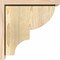 Ekena Millwork Ridgewood Rough Sawn Corbel w/Backplate, Douglas Fir, 8"W x 14"D x 14"H COR08X14X14RID01RDF - alternate 3